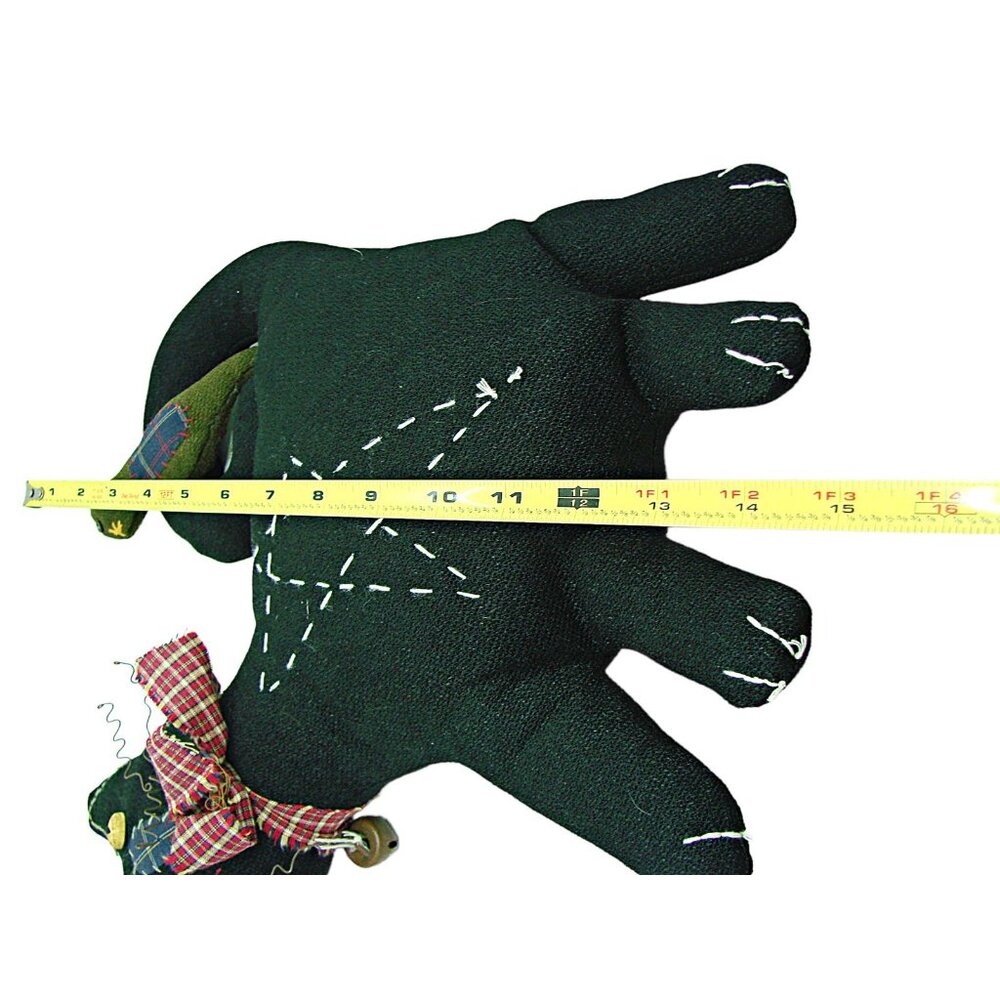 Vintage Plush Stuffed Black Cat & Bird Home Decor Tender Heart Treas Halloween - Picture 6 of 11